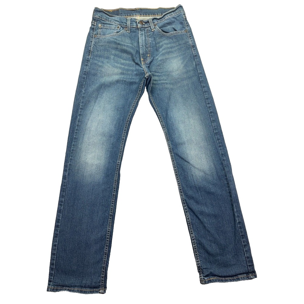 Levi's 505 Regular Men's Blue Straight Leg Jeans Sz 31 Fits 29" Fade Western Y2K - Picture 1 of 12